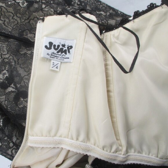 Vintage 90s Lace Maxi Dress Gown Jump XXS - Picture 10 of 14